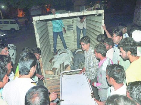 Two die in car-jeep collide, 10 injured