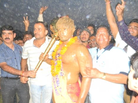international wrestlers shown their strength in katra dangal