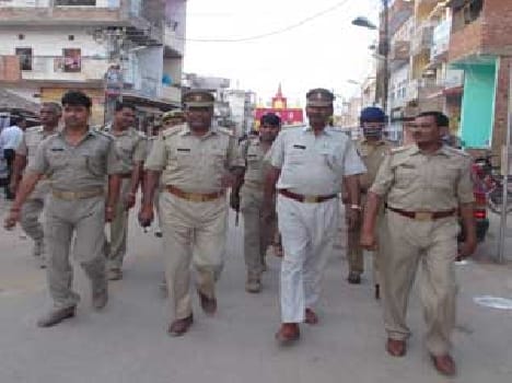 Vijayadashmee and flag marches took account of Moharram