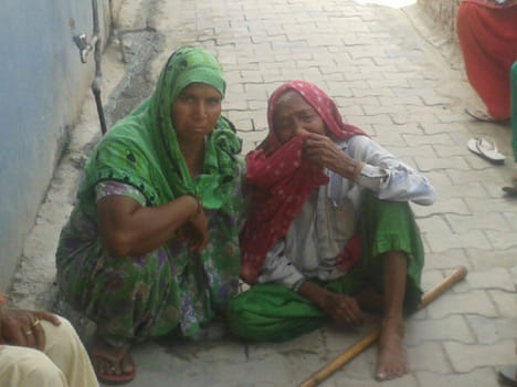 four dalits burnt alive in faridabad, two dead 