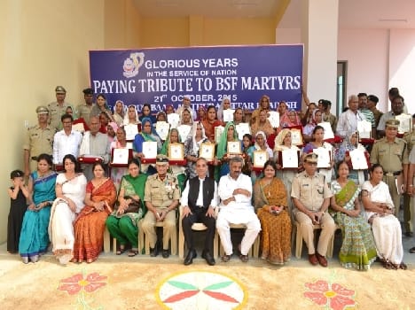 widows of martyres has been fecilated by BSF
