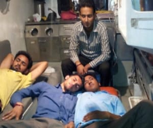 dav pg college student on hunger strike.
