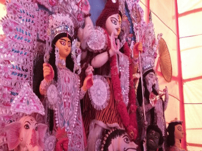 Transgenders celebrating Durga Puja in different style