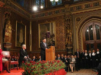 india praised in britain in front of Jinping