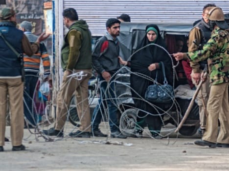 restrictions imposed in anantnag town 