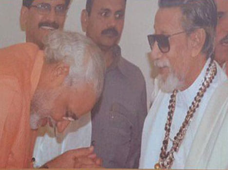 shivsena controversial poster about modi