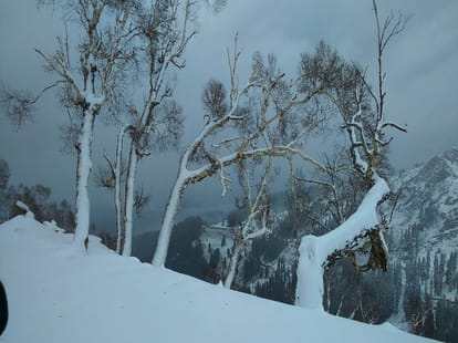 snowfall in uttarakhand, its too cold in state.