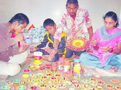 preamdham will celebrate Diwali disabled