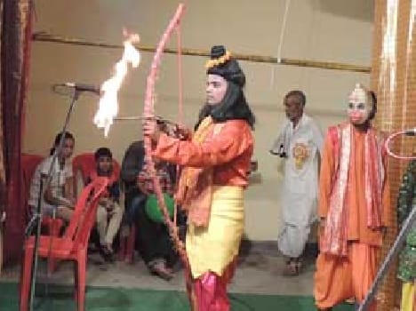 Rama 's anger was distraught sea 