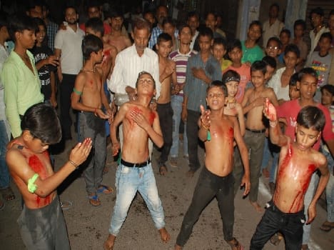 The mourning in memory of the martyrs of Karbala youth
