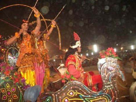 Ravana symbolizing burn 