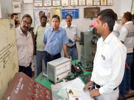 The inspection of the railway station Adrm
