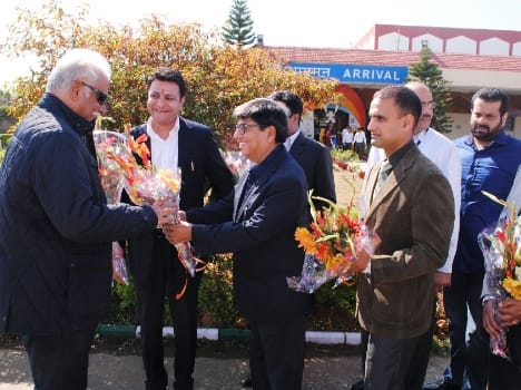 Union Minister for Civil Aviation Pusapati Ashok Gajapathi Raju inaugurate ac building in kangra airport.
