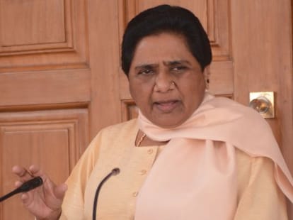 mayawati speak against samajwadi party and bjp