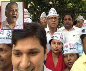aap files case against vk singh on faridabad dalit family controversial statement