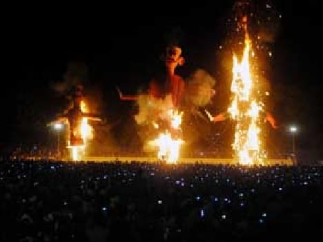 burned effigies sang the people evil