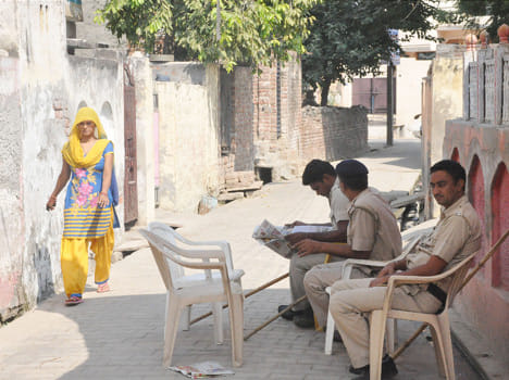The policemen entered the criminal negligence case.