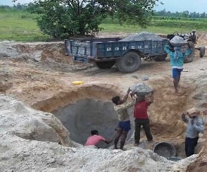 illegal mining in suang river