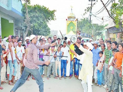 Procession of mohrarram in baghpat