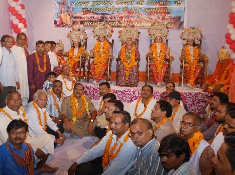 The coronation of Lord Rama bound Purushottam