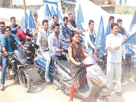 byke rally in rampur