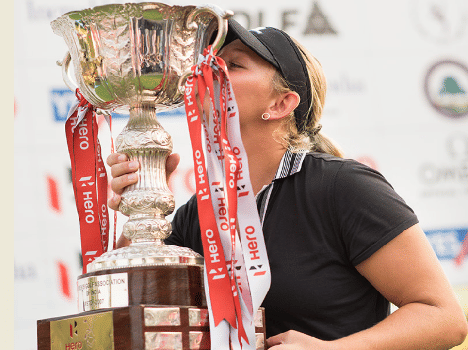 Emily Christine won the Hero World Women's Golf Tournament.