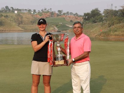 Emily Christine won the Hero World Women's Golf Tournament.