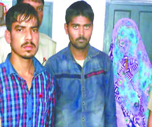 wife make plan with her son to kill husband in noida