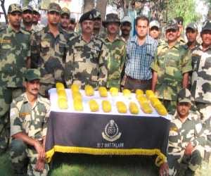 encounter at pak border, BSF seized heroin of 110 crore