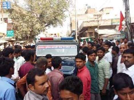The protest police action