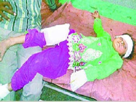 Four injured in road accidents, including child