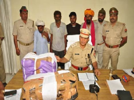 60 kg cannabis seized, arrested four traffickers