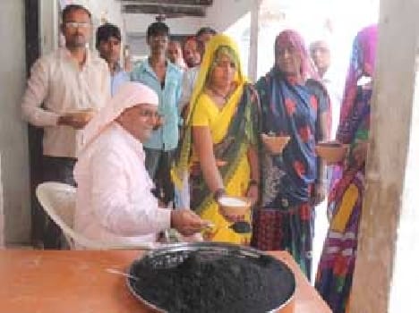 harvest moon in night of Kashi Amrit Rain