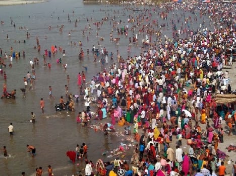  Ganga bath venerated shrines