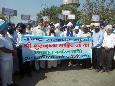 Guru Granth Sahib, the fair anger insult