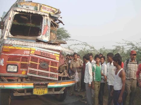 truck-tanker collision, one killed