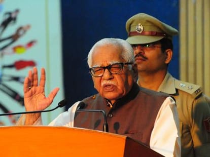 UP governor Ram Naik reacts on SP allegations.