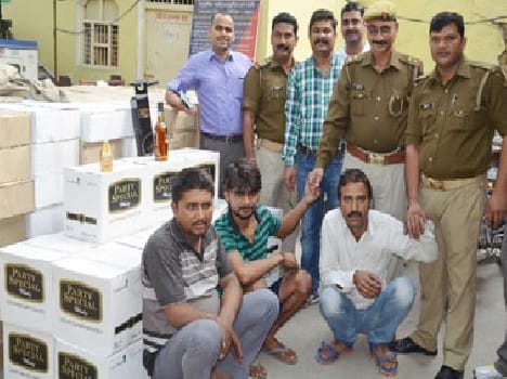 caught wine of 35 lacs 