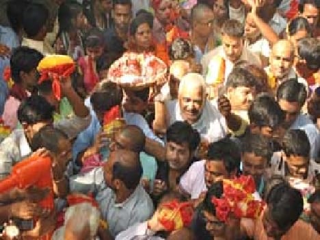 Maa vindya wasini worshipped on sharad poornima