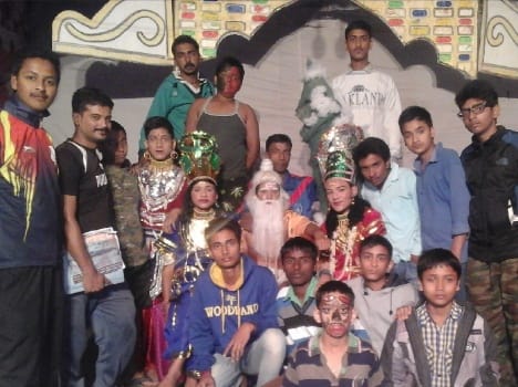 Bal ram leela by hindu and muslim families.