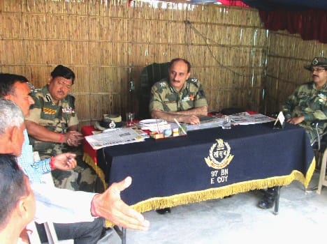 bsf lodges protest against border firing