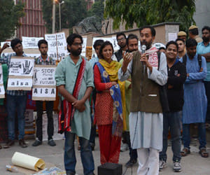 non net Agitating students got support Yogendra Yadav