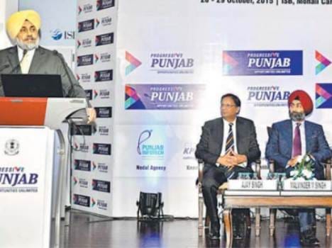 sukhbir badal in progressive punjab investers summit 2015