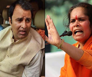 case registered  against sangeet som and sadhvi prachi
