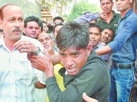 Bike thief caught, peppered