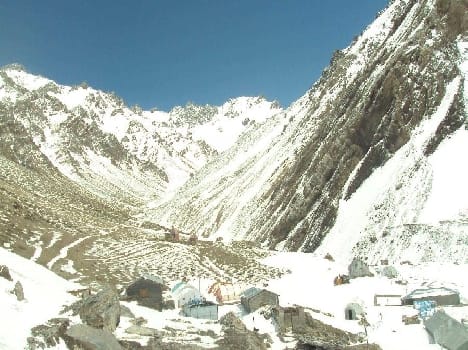 High in the Himalayan regions Early snow