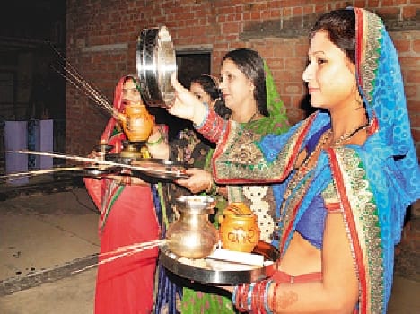 Moon worshiping husband's longevity sought