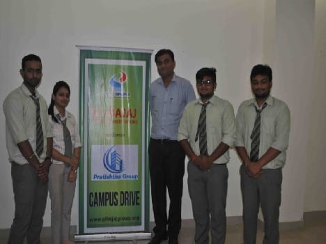 palcement of five student in GL Bajaj
