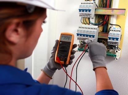 plumber electrician facility at home.