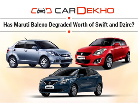 Has Maruti Baleno Degraded Worth of Swift and Dzire?
